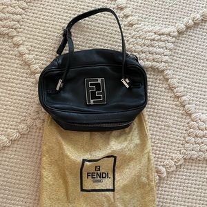 Fendi black accessory, makeup or mini purse carrier